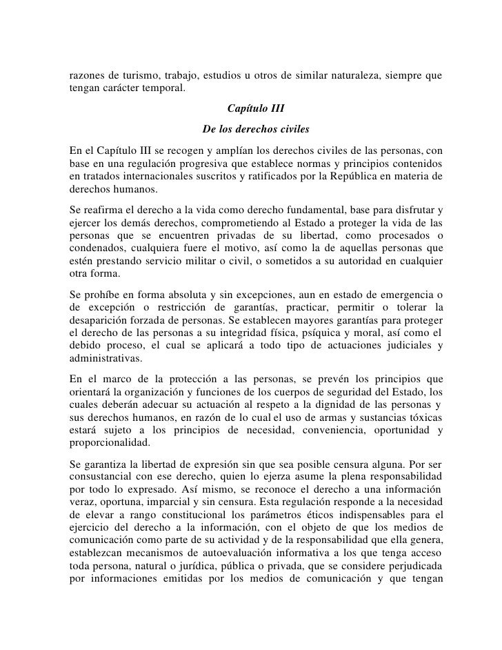 Exposicion de motivos crbv